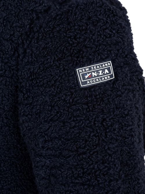 NZA Cardigan Zip Oreti Polar Fleece Navy Product / Detail