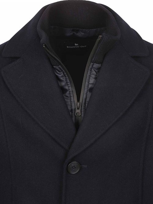 Suitable Caban Coat Wool Navy