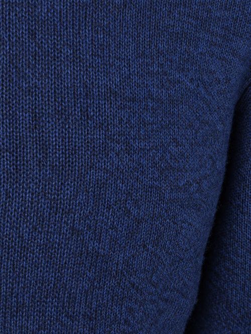 Profuomo Half Zip Pullover Woolblend Royal Blue