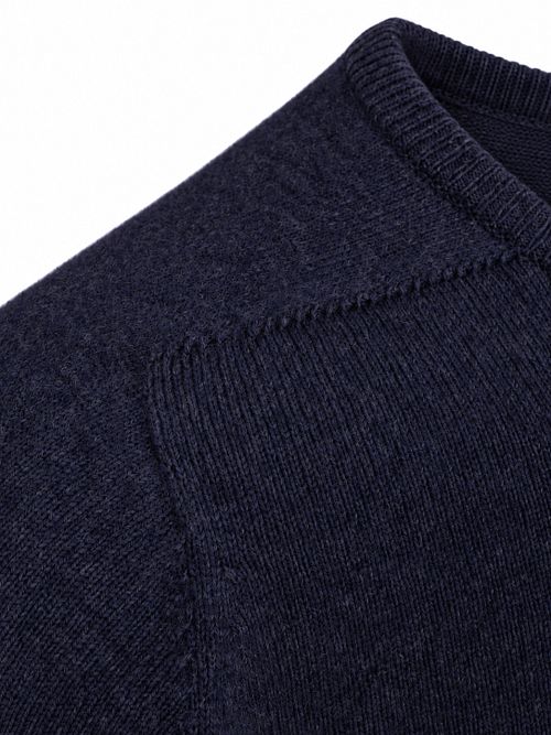 William Lockie Lambswool Oxford Blue