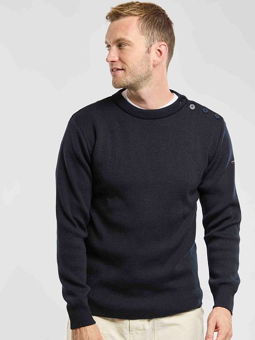 Armor-Lux Paimpol Sweater Wool Navy Model / Voorkant