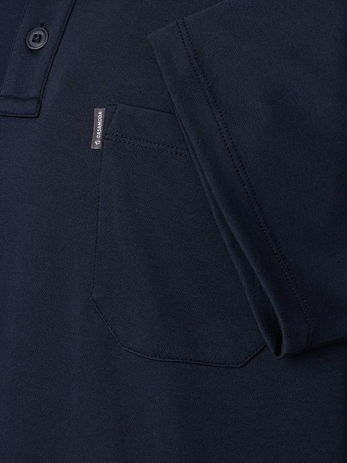 CASAMODA Polo Shirt Stretch Navy Product / Detail