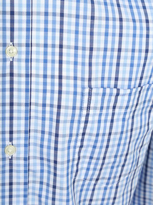 Steppin' Out Extra Long Sleeves Shirt Checks Blue