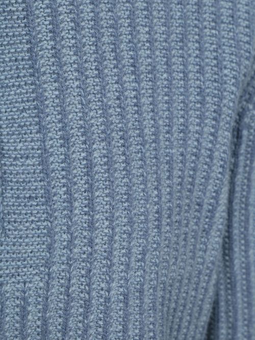 BOSS Kwinter Half Zip Sweater Wool Blend Blue