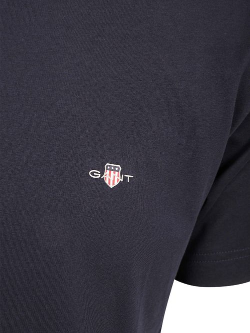 Gant T-shirt Shield Small Logo Navy Product / Detail
