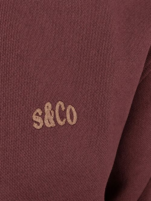 Supply & Co Sweat Polocollar Zip Aarav Braun