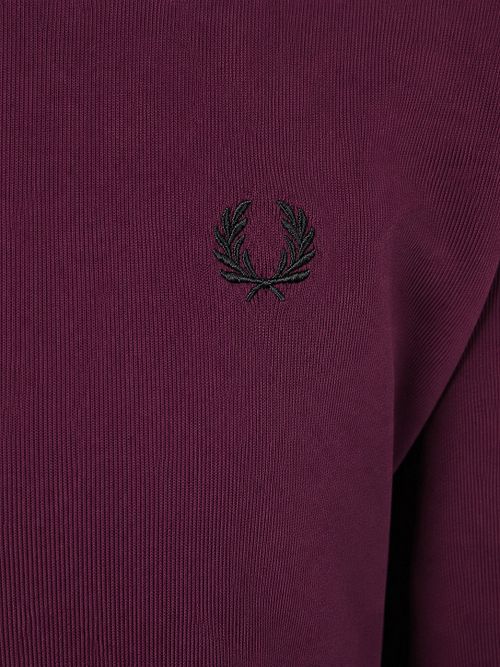 Fred Perry Longsleeve Half Zip Poloshirt Plum