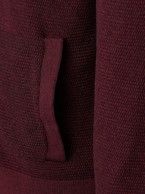 Casa Moda Vest Zip Structure Bordeaux Product / Detail