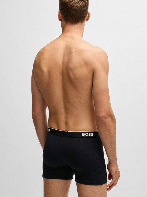 BOSS Boksershorts Power 3-Pack Svart 001 Model / Achterkant