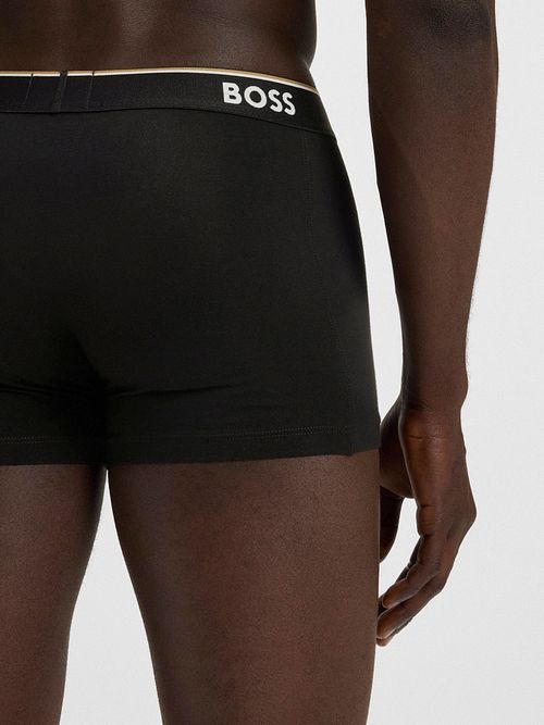 BOSS Boxer Shorts Power Corti 3-Pack Nero 001 Model / Detail