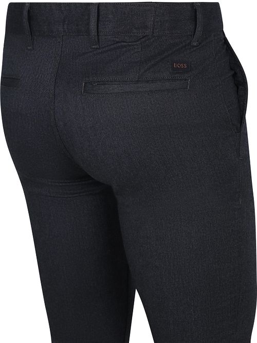 BOSS Chino Slim Navy Melange Product / Achterkant