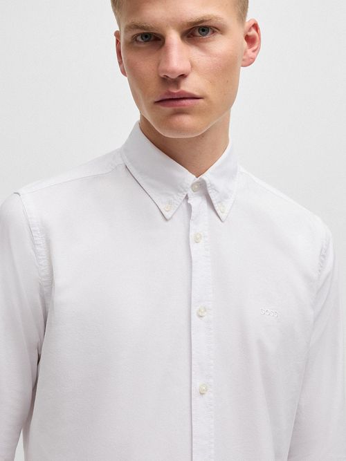 Camisa BOSS Rickert blanca Model / Detail
