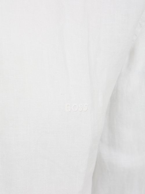 BOSS Chemise Relegant De Lin Blanche Product / Detail