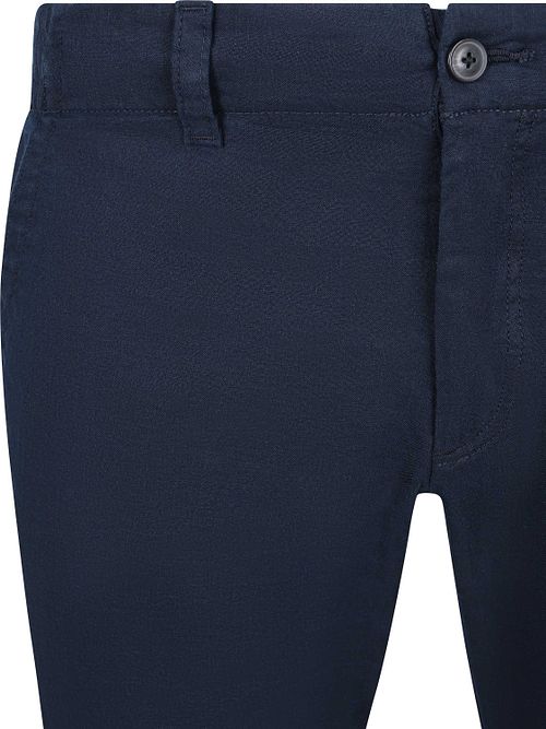 BOSS Chino Sanderson Linneblandning Marinblå Product / Detail