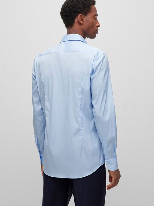 BOSS Hank Overhemd Lichtblauw Model / Achterkant