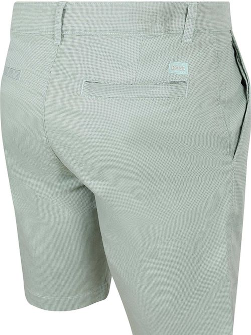 BOSS Pantalón Corto Chino Slim Fit Aqua Product / Achterkant