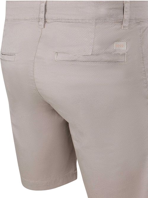 BOSS Pantalón Corto Chino Slim Fit Greige Product / Achterkant
