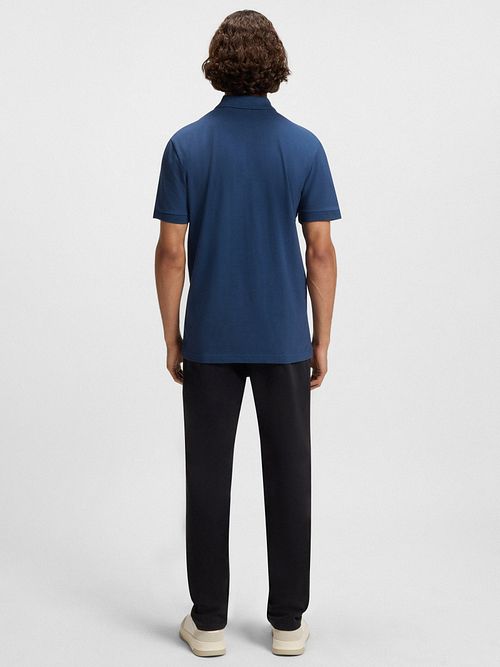 BOSS Polo Shirt Passenger Dunkelblau Model / Achterkant