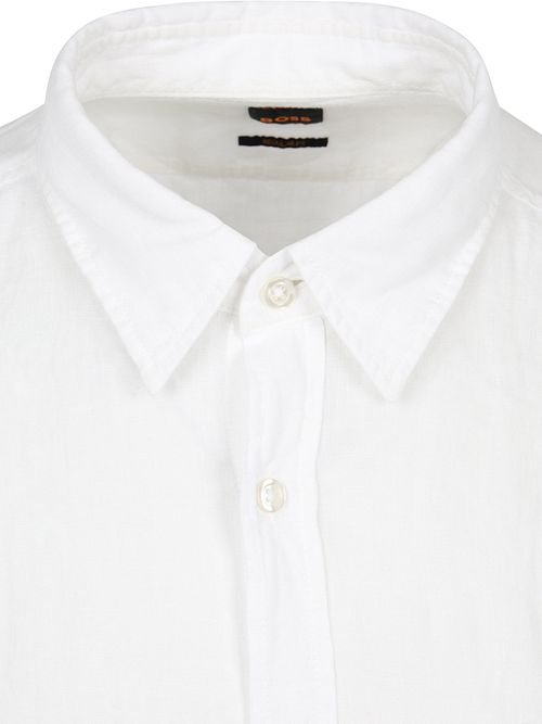 BOSS Relegant Skjorte Lin Hvit Product / Detail