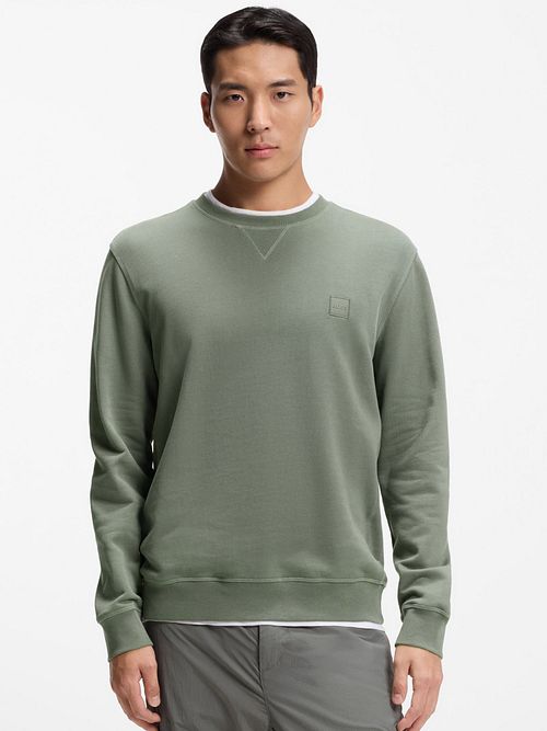 BOSS Sweater Westart Green Model / Voorkant