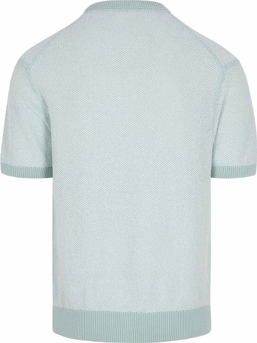 BOSS Knitted T-shirt Kantonio Aqua