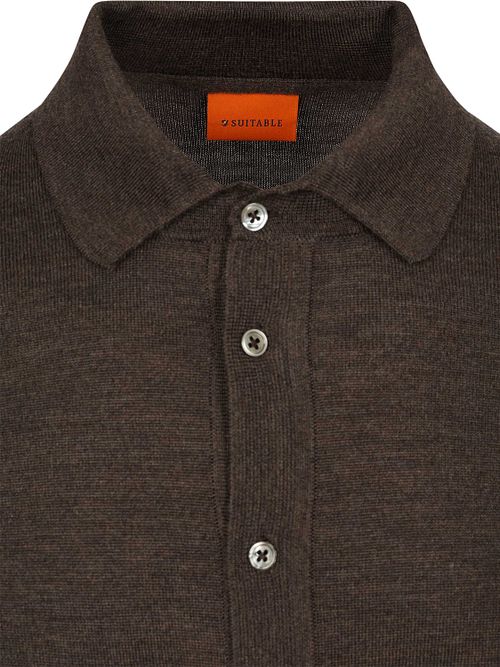 Suitable Cardigan Shirt Merino Braun Product / Detail