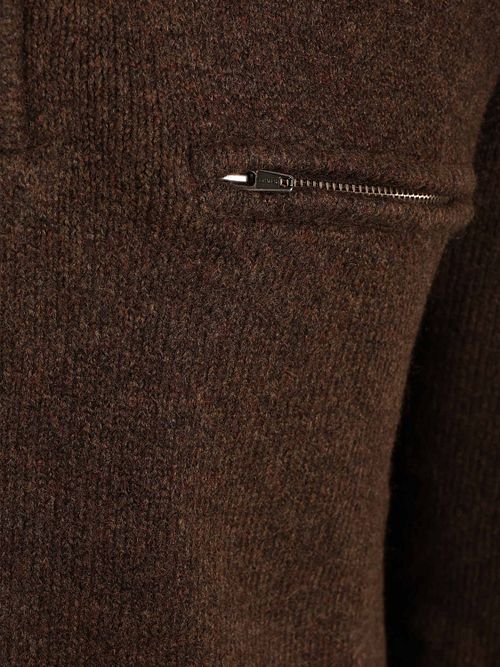 Levi's Longsleeve Half Zip Poloshirt Braun