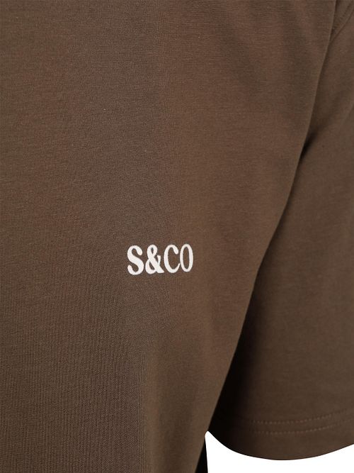 Supply & Co T-Shirt Backprint Braun Product / Detail