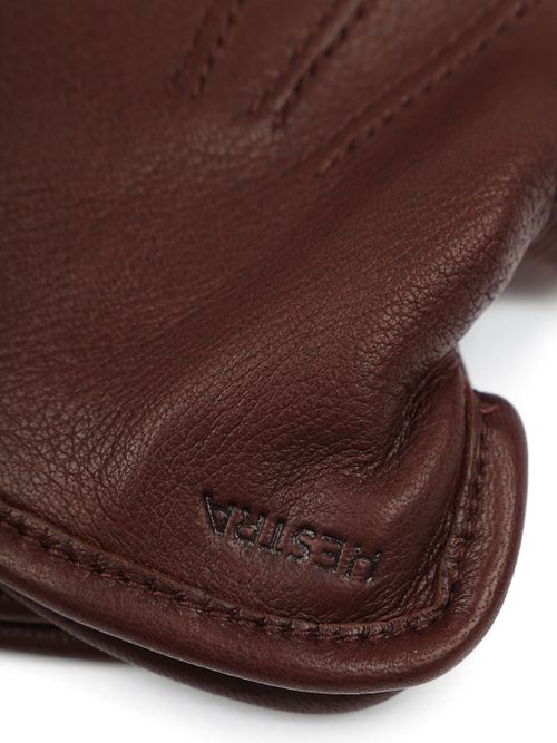 Skórzane rękawiczki Hestra Andrew, czekoladowe Product / Detail