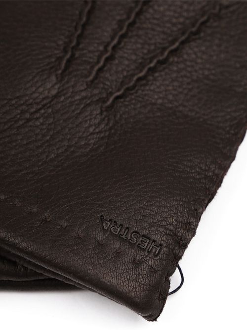 Skórzane rękawiczki Hestra Matthew, brązowe Product / Detail