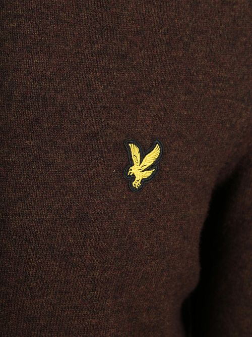 Sweter Lyle & Scott z jagnięcej wełny, brązowy Product / Detail