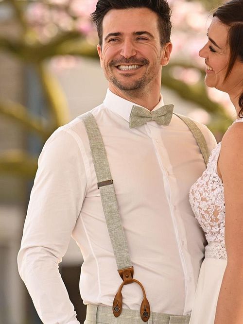 Bretelle Sir Redman Combi Pack Linen Charming Chambré Olive Model / Voorkant