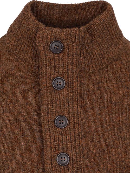 Barbour Mocker Sweater Wool Brown