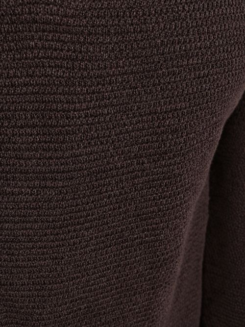 Profuomo Half Zip Pullover Structure Brown