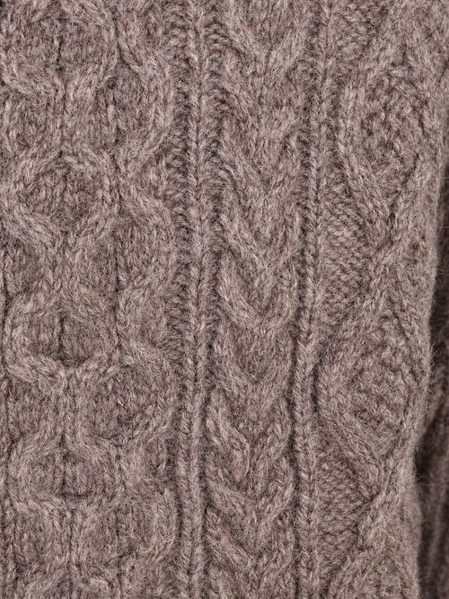 NZA Pullover Cable Wool Taupe Product / Detail