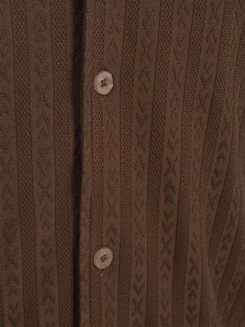 Supply & Co Short Sleeve Shirt Stretch Brown Product / Detail