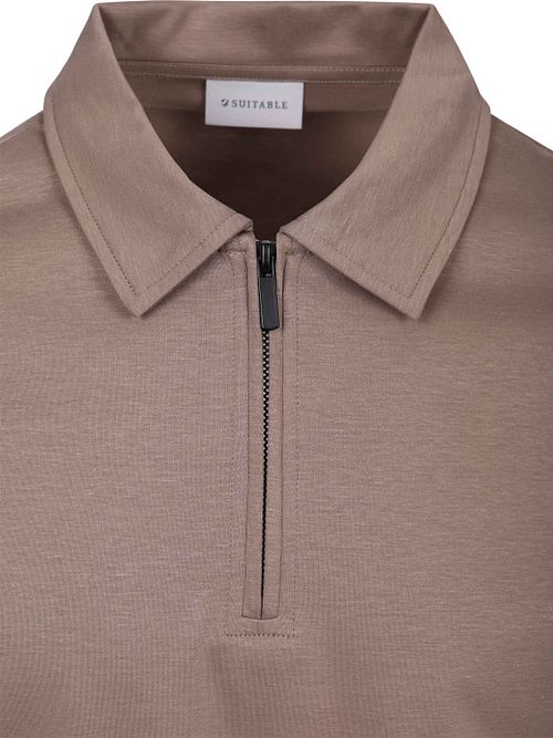 Suitable Poloshirt Silky Taupe Product / Detail