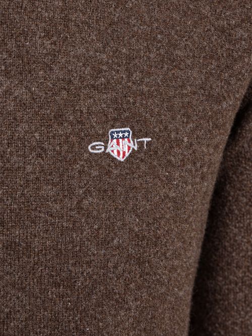 Gant Pullover Lamswol Bruin