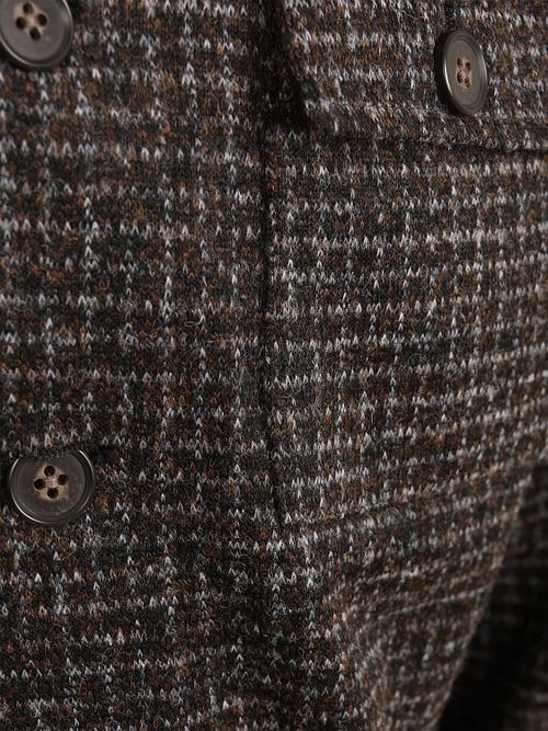 Suitable Overshirt Wool Blend Bouclé Bruin