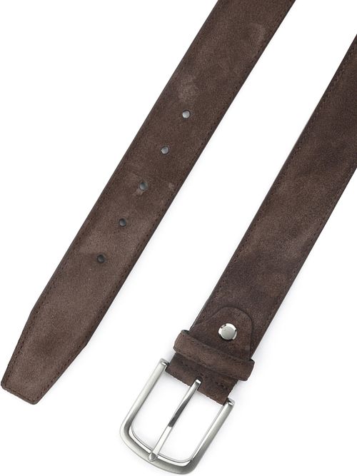 Passande Bälte i Mocka Läder Brun Product / Detail