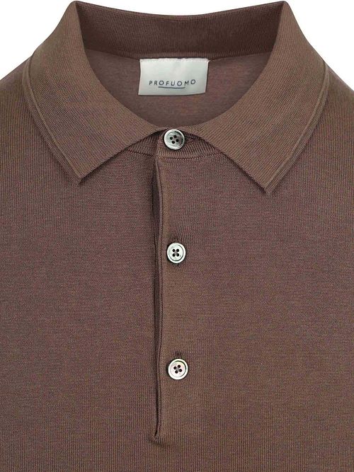 Profuomo Polo Luxury Basic Brun Product / Detail