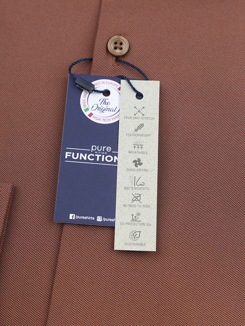 Pure La Chemise Fonctionnelle Super Stretch Brique Product / Detail