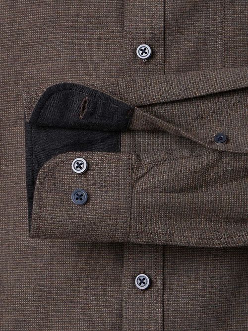 Casa Moda Skjorta Struktur Brun Product / Detail