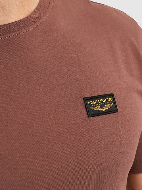 PME Legend American Classic T-shirt Brown Model / Detail