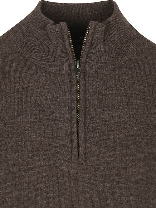 Steppin' Out Half Zip Pullover Merinould Brun Product / Detail