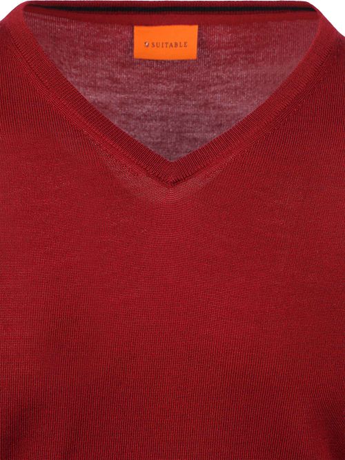 Suitable Merino Jersey Donkerrood Product / Detail