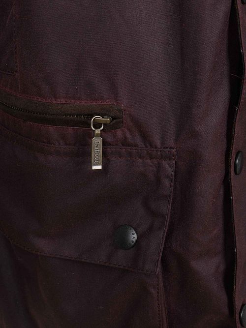 Barbour Icons Wax Coat Beaufort Burgundy