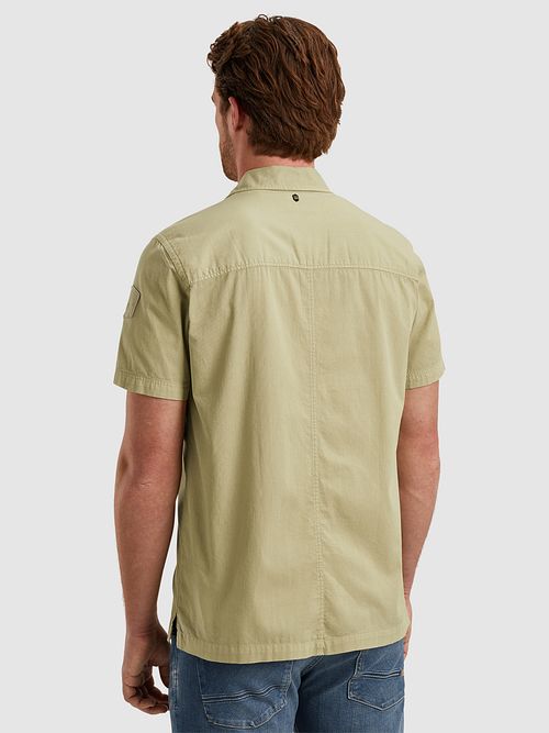 Camicia a maniche corte PME Legend Bedford verde Model / Achterkant
