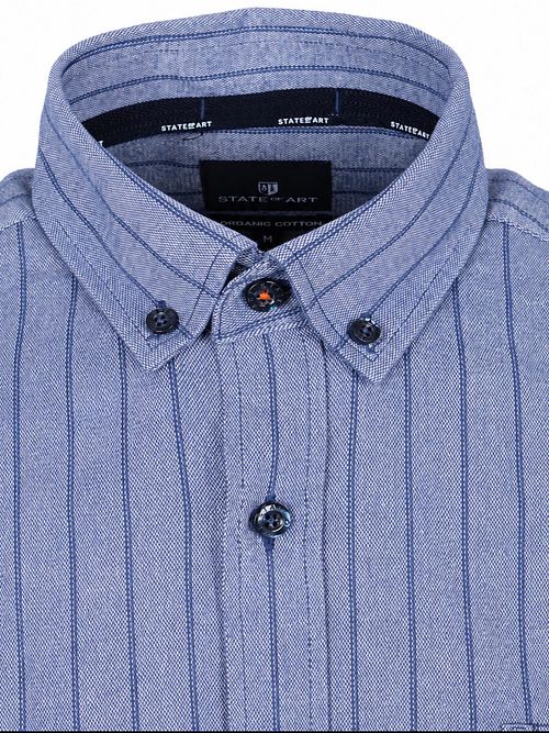 Camicia a righe State of Art blu navy Product / Detail
