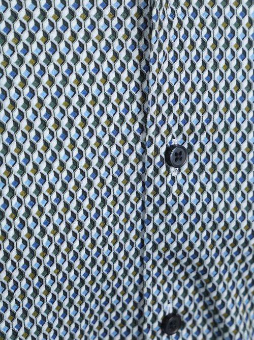 Camicia Desoto Squares verde blu Product / Detail